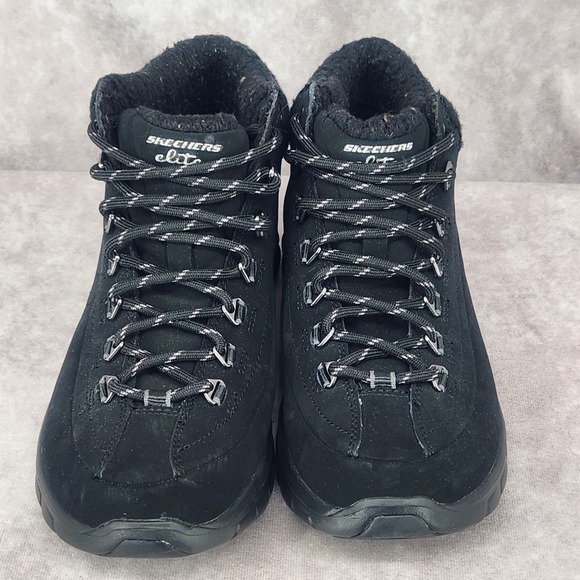 Skechers ‎ Elite Memory Foam Warm Tech Flex Elite Black Boots Womens 8.5 Ankle - Picture 4 of 7